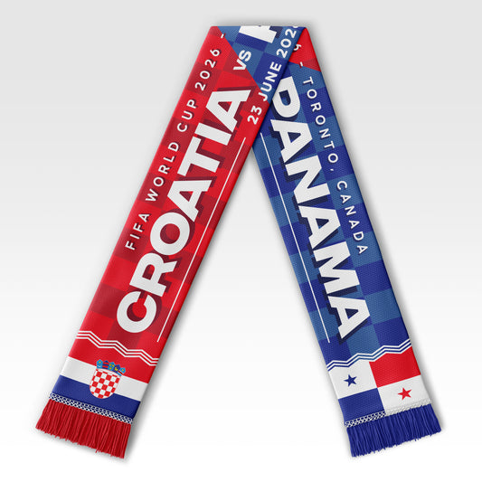 Croatia Vs. Panama - Match Scarf (FIFA World Cup 2026 - Toronto, Canada)